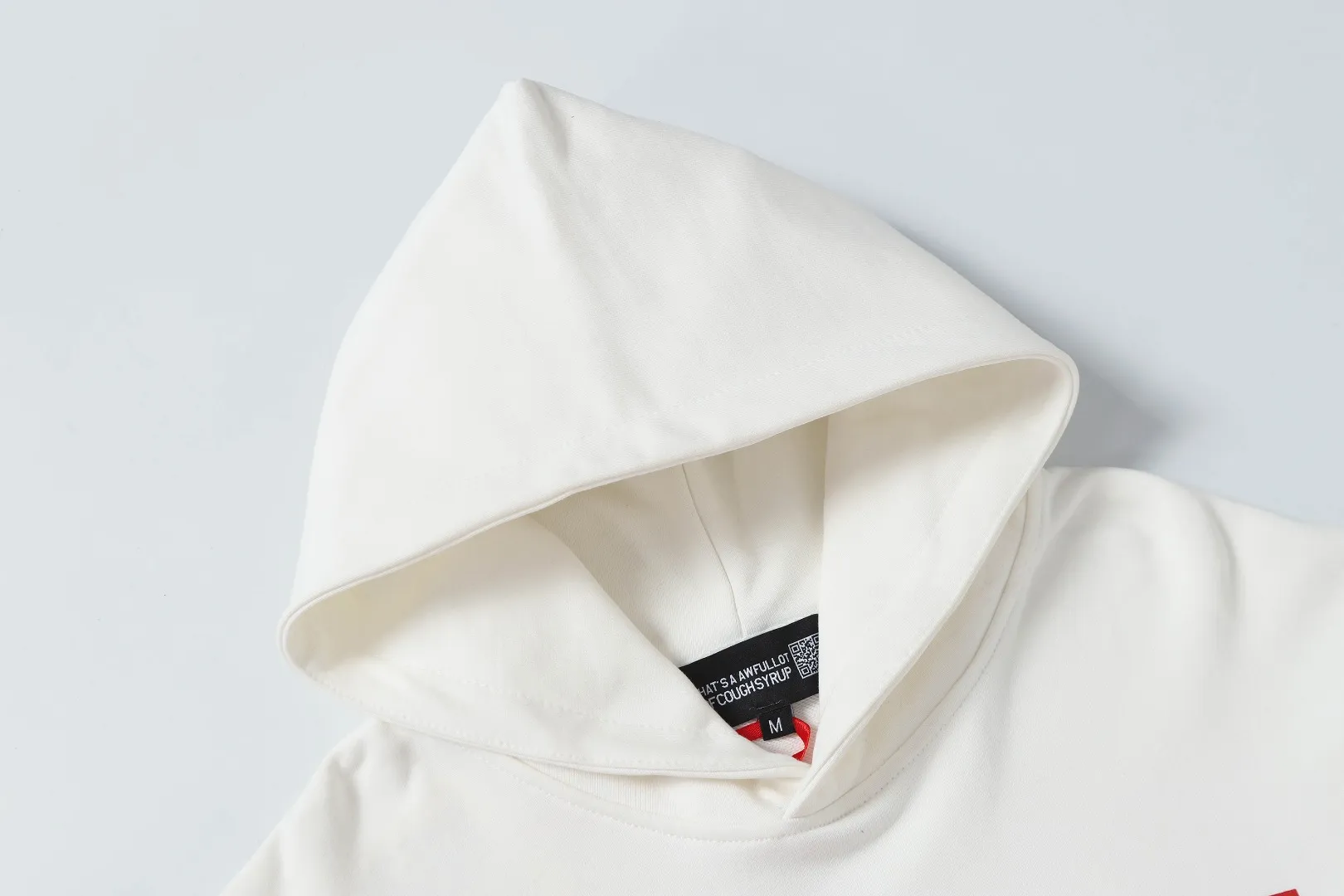 C 331# Cream White / P112 THAT'S A AWFUL LOT OF COUGH SYRUP In Stock Same Style. （fabric):420 100 Sizes（size）：S-M- L- X L （colour）：Cream White